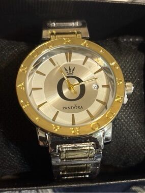 Pandora Two-Tone Gold and Silver Watch
